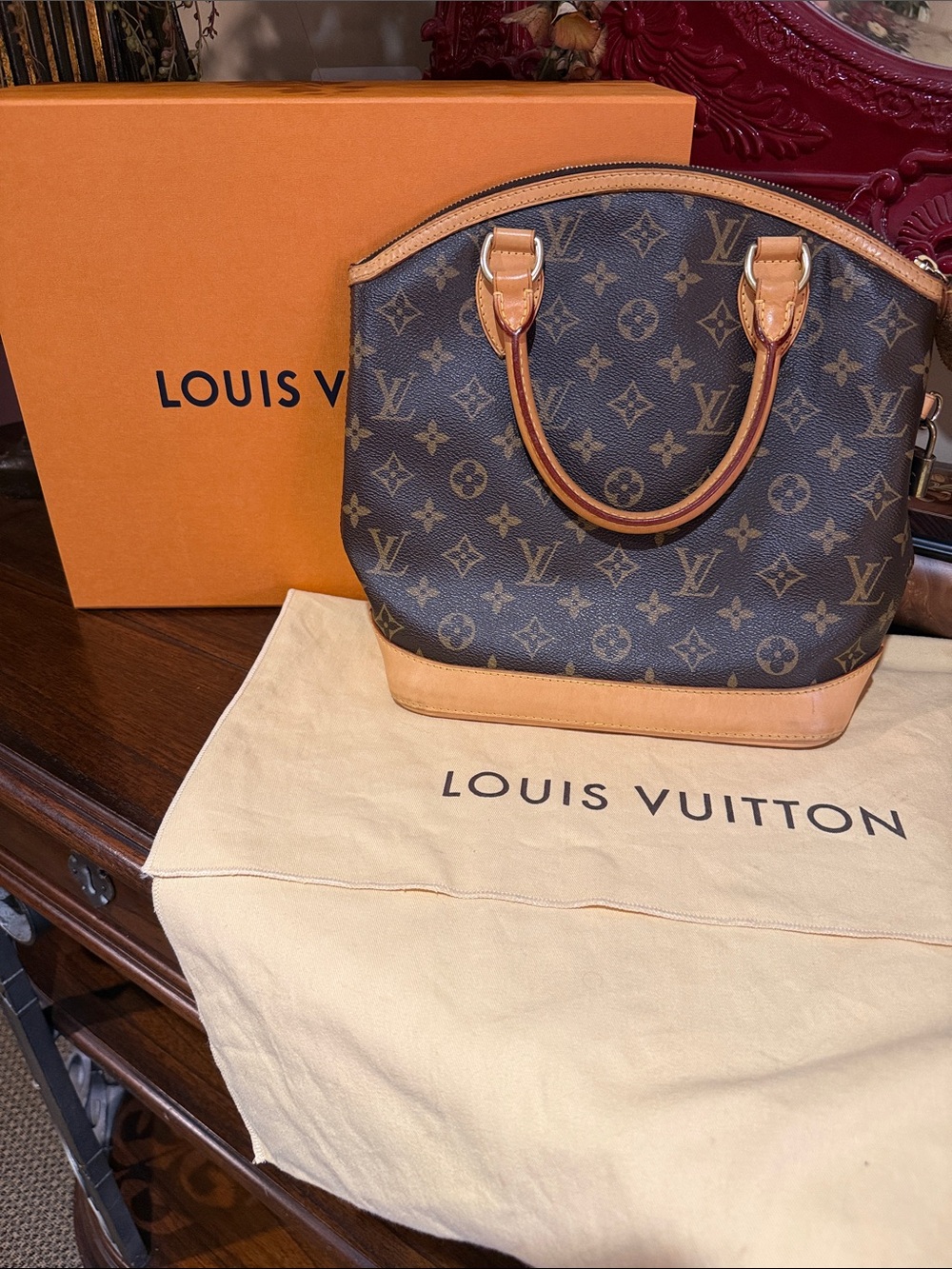 Louis Vuitton Brown Monogram Lockit PM Satchel